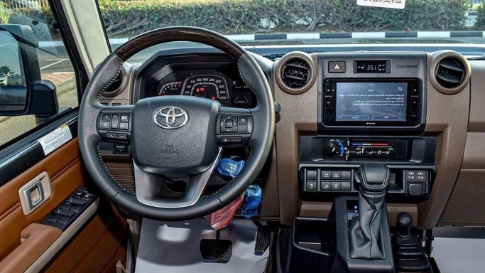 New Toyota Land Cruiser 70 Series Facelift 2, 4.0 l, 2024 in Dubai by Najem Motors, Grey color. GCC Specs | AUTO.AE