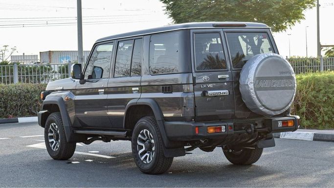 New Toyota Land Cruiser 70 Series Facelift 2, 4.0 l, 2024 in Dubai by Najem Motors, Grey color. GCC Specs | AUTO.AE