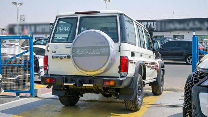 New Toyota Land Cruiser 70 Series Facelift 2, 4.0 l, 2024 in Dubai by Najem Motors, White color. GCC Specs | AUTO.AE