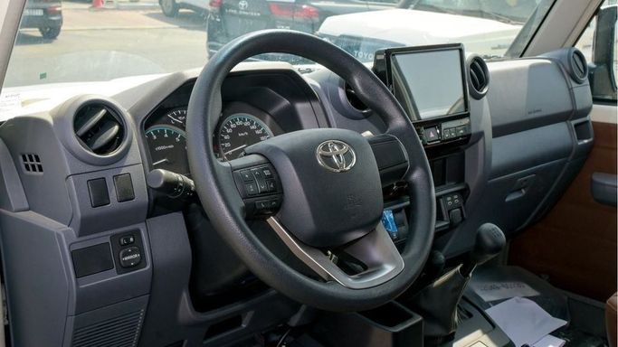 New Toyota Land Cruiser 70 Series Facelift 2, 4.0 l, 2024 in Dubai by Najem Motors, White color. GCC Specs | AUTO.AE
