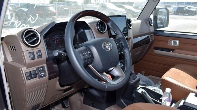 New Toyota Land Cruiser 70 Series Facelift 2, 2.8 l, 2024 in Dubai by Najem Motors, Grey color. GCC Specs | AUTO.AE