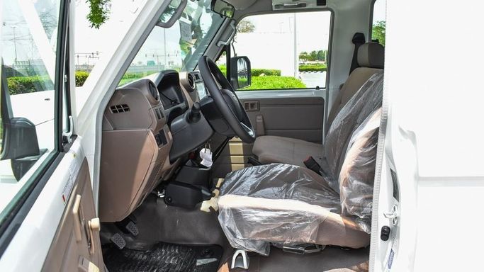 New Toyota Land Cruiser 70 Series Facelift, 4.5 l, 2023 in Dubai by Najem Motors, White color. GCC Specs | AUTO.AE