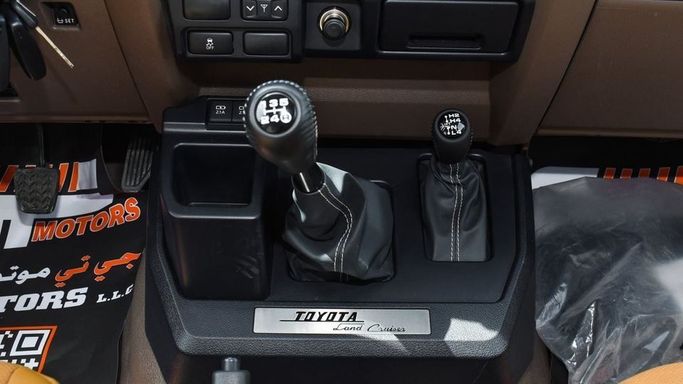 New Toyota Land Cruiser 70 Series Facelift 2, 4.0 l, 2024 in Dubai by Najem Motors, Beige color. GCC Specs | AUTO.AE