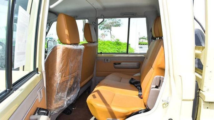 New Toyota Land Cruiser 70 Series Facelift 2, 4.0 l, 2024 in Dubai by Najem Motors, Beige color. GCC Specs | AUTO.AE