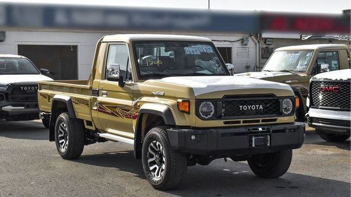 New Toyota Land Cruiser 70 Series Facelift 2, 4.0 l, 2024 in Dubai by Najem Motors, Beige color. GCC Specs | AUTO.AE