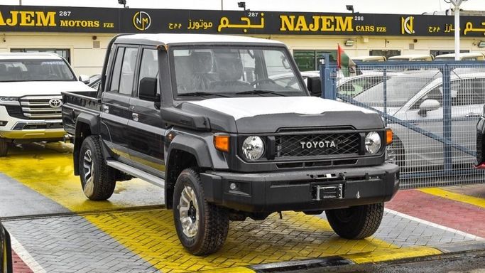 New Toyota Land Cruiser 70 Series Facelift 2, 4.0 l, 2024 in Dubai by Najem Motors, Black color. GCC Specs | AUTO.AE
