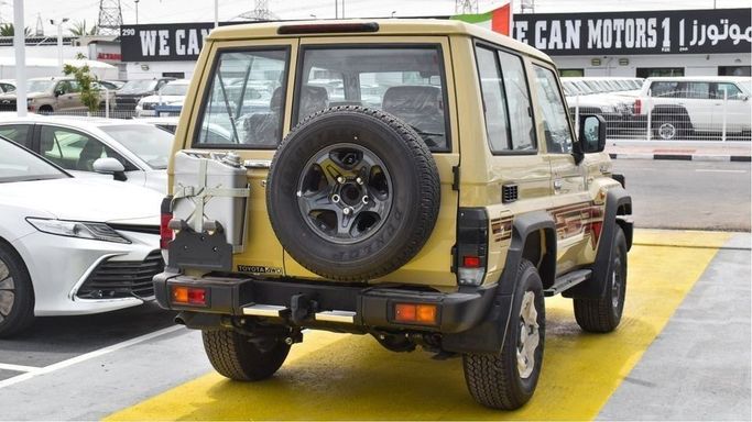 New Toyota Land Cruiser 70 Series Facelift 2, 4.0 l, 2024 in Dubai by Najem Motors, Beige color. GCC Specs | AUTO.AE