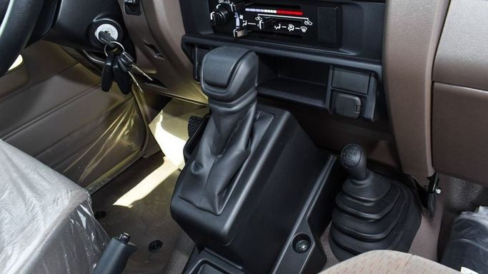 New Toyota Land Cruiser 70 Series Facelift 2, 4.0 l, 2024 in Dubai by Najem Motors, Beige color. GCC Specs | AUTO.AE
