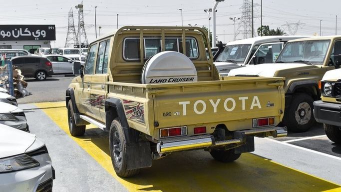 New Toyota Land Cruiser 70 Series Facelift 2, 4.0 l, 2024 in Dubai by Najem Motors, Beige color. GCC Specs | AUTO.AE