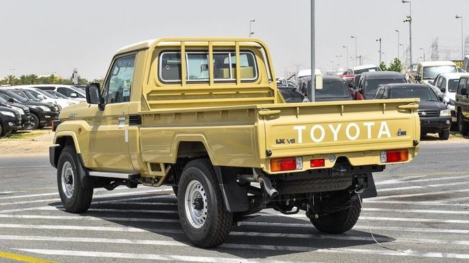 New Toyota Land Cruiser 70 Series Facelift 2, 4.0 l, 2024 in Dubai by Najem Motors, Beige color. GCC Specs | AUTO.AE