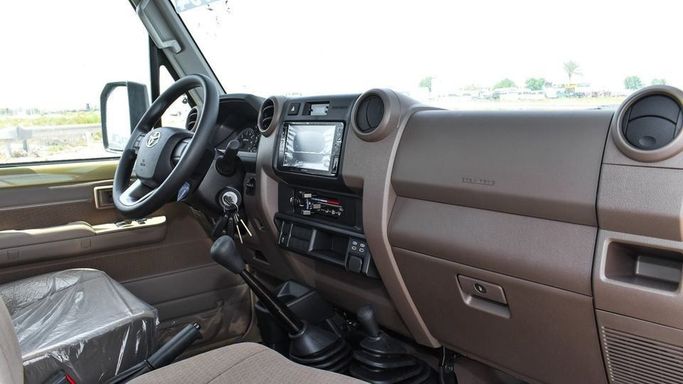 New Toyota Land Cruiser 70 Series Facelift 2, 4.0 l, 2024 in Dubai by Najem Motors, Beige color. GCC Specs | AUTO.AE