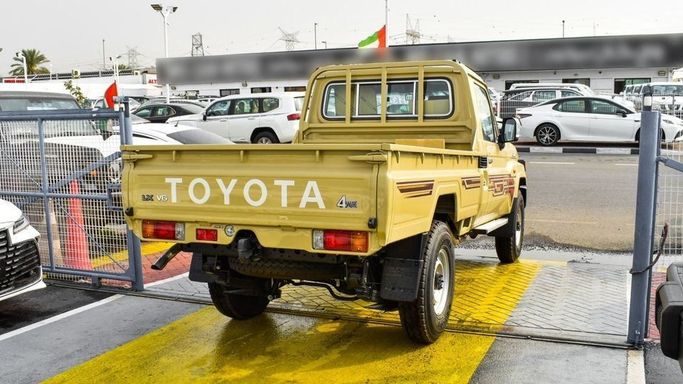 New Toyota Land Cruiser 70 Series Facelift 2, 4.0 l, 2024 in Dubai by Najem Motors, Beige color. GCC Specs | AUTO.AE