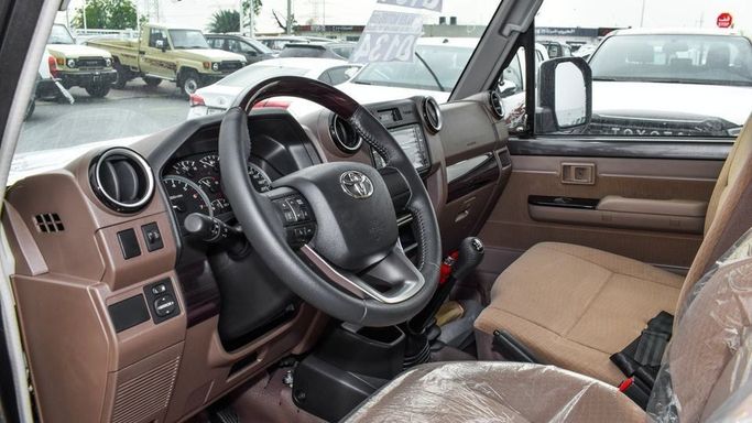 New Toyota Land Cruiser 70 Series Facelift 2, 4.0 l, 2024 in Dubai by Najem Motors, Grey color. GCC Specs | AUTO.AE