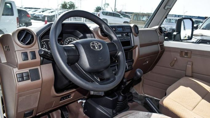 New Toyota Land Cruiser 70 Series Facelift 2, 2.8 l, 2024 in Dubai by Najem Motors, White color. GCC Specs | AUTO.AE