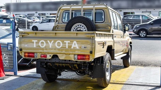 New Toyota Land Cruiser 70 Series Facelift 2, 4.0 l, 2024 in Dubai by Najem Motors, Beige color. GCC Specs | AUTO.AE