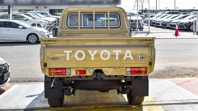 New Toyota Land Cruiser 70 Series Facelift 2, 4.0 l, 2024 in Dubai by Najem Motors, Beige color. GCC Specs | AUTO.AE
