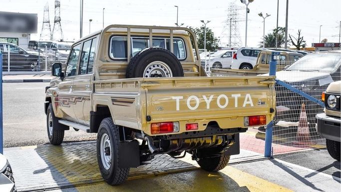 New Toyota Land Cruiser 70 Series Facelift 2, 4.0 l, 2024 in Dubai by Najem Motors, Beige color. GCC Specs | AUTO.AE