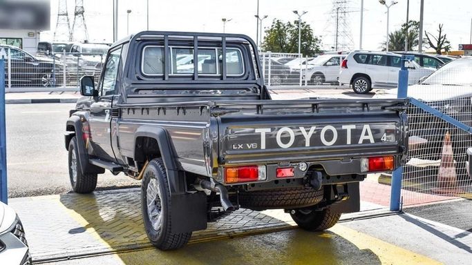 New Toyota Land Cruiser 70 Series Facelift 2, 4.0 l, 2024 in Dubai by Najem Motors, Grey color. GCC Specs | AUTO.AE