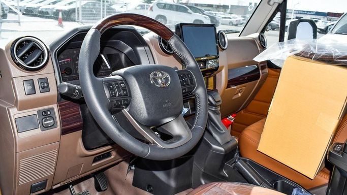 New Toyota Land Cruiser 70 Series Facelift 2, 4.0 l, 2024 in Dubai by Najem Motors, Grey color. GCC Specs | AUTO.AE