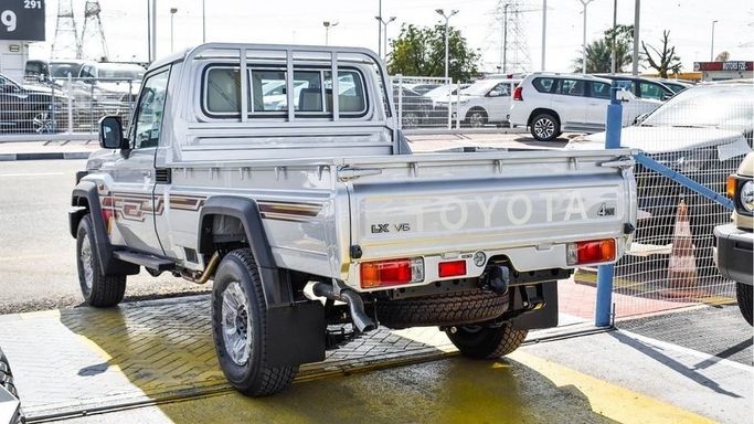 New Toyota Land Cruiser 70 Series Facelift 2, 4.0 l, 2024 in Dubai by Najem Motors, Grey color. GCC Specs | AUTO.AE