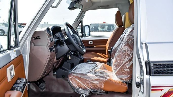 New Toyota Land Cruiser 70 Series Facelift 2, 4.0 l, 2024 in Dubai by Najem Motors, Grey color. GCC Specs | AUTO.AE