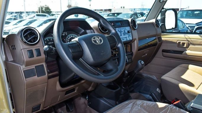 New Toyota Land Cruiser 70 Series Facelift 2, 4.0 l, 2024 in Dubai by Najem Motors, Beige color. GCC Specs | AUTO.AE