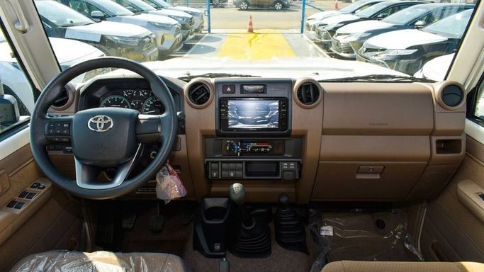 New Toyota Land Cruiser 70 Series Facelift 2, 4.5 l, 2024 in Dubai by Najem Motors, White color. GCC Specs | AUTO.AE