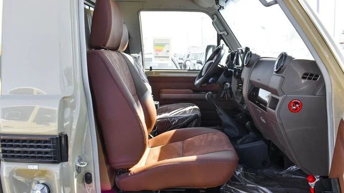 New Toyota Land Cruiser 70 Series Facelift 2, 4.0 l, 2024 in Dubai by Najem Motors, Beige color. GCC Specs | AUTO.AE