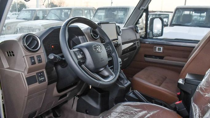 New Toyota Land Cruiser 70 Series Facelift 2, 4.0 l, 2024 in Dubai by Najem Motors, Grey color. GCC Specs | AUTO.AE