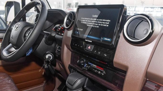 New Toyota Land Cruiser 70 Series Facelift 2, 4.0 l, 2024 in Dubai by Najem Motors, Grey color. GCC Specs | AUTO.AE