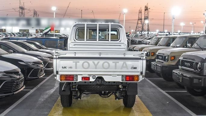 New Toyota Land Cruiser 70 Series Facelift 2, 4.0 l, 2024 in Dubai by Najem Motors, White color. GCC Specs | AUTO.AE