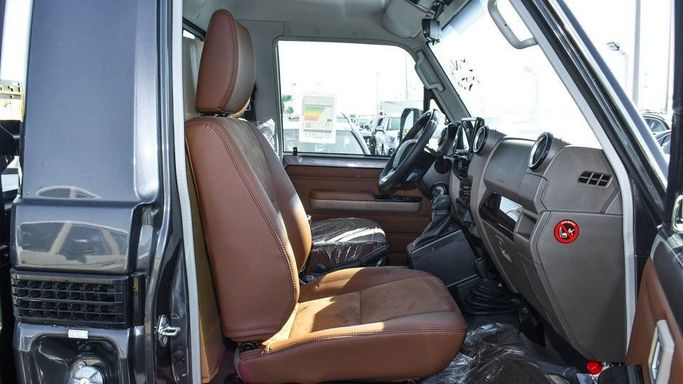 New Toyota Land Cruiser 70 Series Facelift 2, 4.0 l, 2024 in Dubai by Najem Motors, Black color. GCC Specs | AUTO.AE