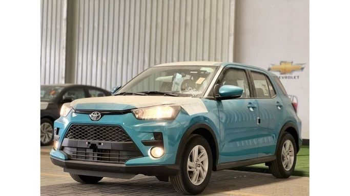 New Toyota Raize I, 996 l, 2023 in Dubai by Mohamed Hakim Motors, Light Blue color. GCC Specs | AUTO.AE