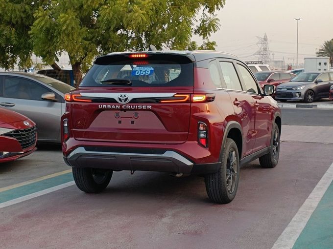 New Toyota Urban Cruiser III, 1.5 l, 2025 in Dubai by SK Motors, Red color. GCC Specs | AUTO.AE