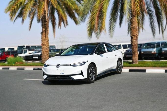 New Volkswagen ID.7, 2024 in Dubai by Mohamed Hakim Motors, White color. Chinese Specs | AUTO.AE