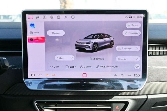 New Volkswagen ID.7, 2024 in Dubai by Mohamed Hakim Motors, White color. Chinese Specs | AUTO.AE