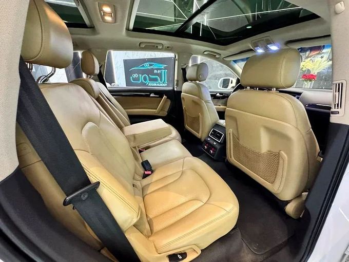 Used Audi Q7 I (4L) Facelift, 3.0 l, 2014 in Sharjah by Ayoon Alhoot Motors, White color. GCC Specs | AUTO.AE