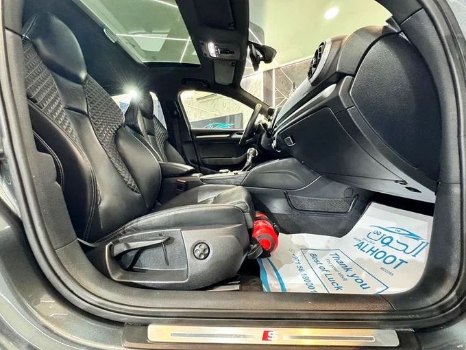 Used Audi S3 III (8V) Facelift, 2.0 l, 2019 in Sharjah by Ayoon Alhoot Motors, Grey color. GCC Specs | AUTO.AE