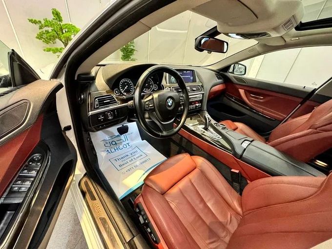 Used BMW 6 Series 640i III (F06/F13/F12) Facelift, 3.0 l, 2016 in Sharjah by Ayoon Alhoot Motors, White color. GCC Specs | AUTO.AE