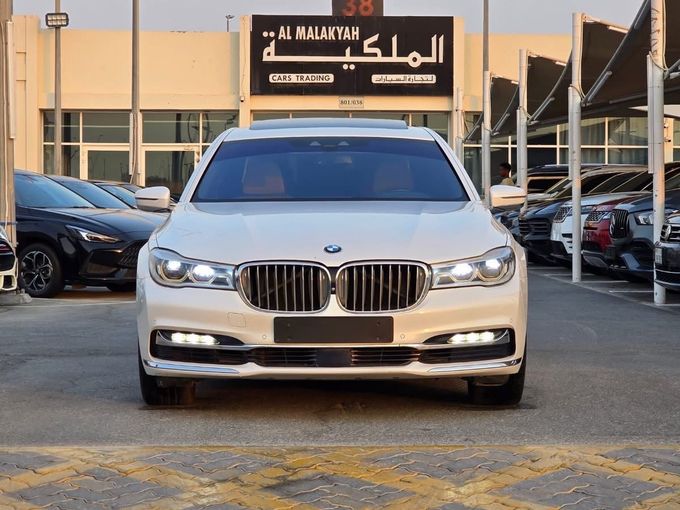 Used BMW 7 Series 750i xDrive VI (G11/G12), 4.4 l, 2017 in Sharjah, White color. GCC Specs | AUTO.AE