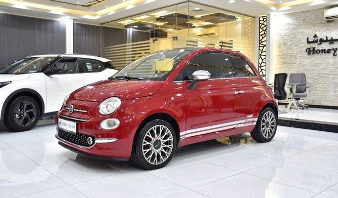 Used Fiat 500 II Facelift, 1.4 l, 2019 in Sharjah by Honey Gidosha Used Cars Tr., Red color.  | AUTO.AE