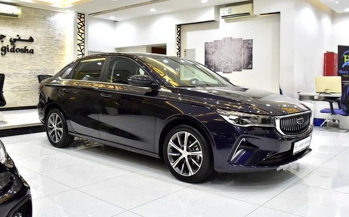 Новый Geely Emgrand L, 1.4 л, 2024 в Шардже от Honey Gidosha Used Cars Tr. Синий цвет. GCC | AUTO.AE