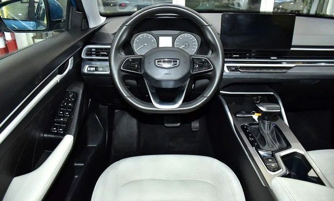 Used Geely Emgrand II, 1.5 l, 2024 in Sharjah by Honey Gidosha Used Cars Tr., Blue color. GCC Specs | AUTO.AE