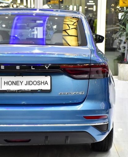 Used Geely Emgrand II, 1.5 l, 2024 in Sharjah by Honey Gidosha Used Cars Tr., Blue color. GCC Specs | AUTO.AE