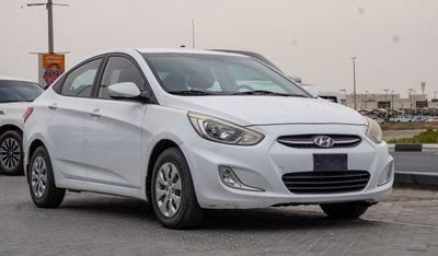 Used Hyundai Accent IV, 1.6 l, 2016 in Sharjah by Alnujoom Al Malakiah Used Cars, White color. GCC Specs | AUTO.AE