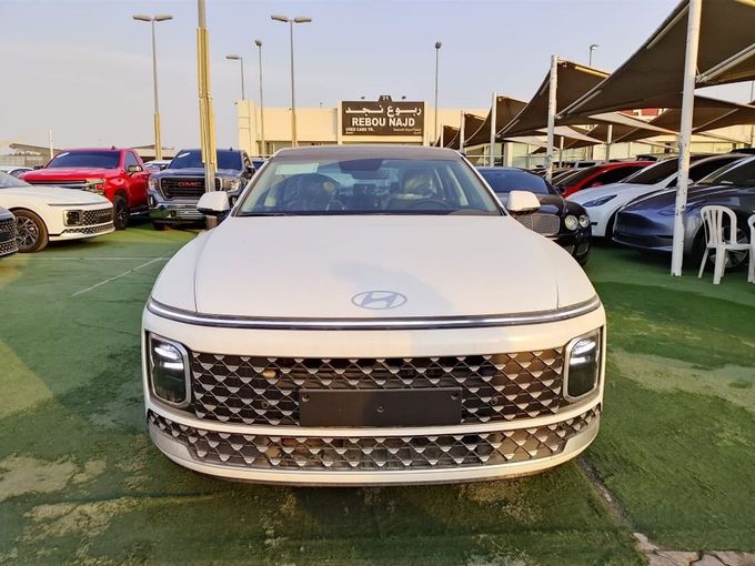 New Hyundai Grandeur VII, 1.6 l, 2024 in Sharjah by Rebou Najd Used Cars, White color. GCC Specs | AUTO.AE