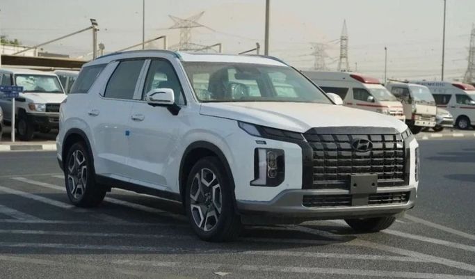 New Hyundai Palisade I Facelift, 3.8 l, 2024 in Sharjah by Nour Alnukhba Motors, White color. GCC Specs | AUTO.AE