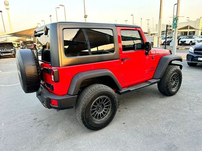 Used Jeep Wrangler IV (JL), 3.6 l, 2017 in Sharjah by Imad Younis Almani used Cars, Red color. GCC Specs | AUTO.AE