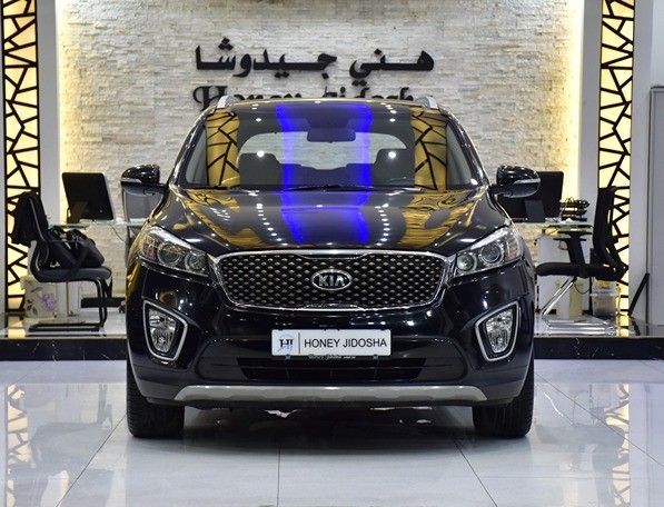 Подержанный Kia Sorento III Prime, 3.3 л, 2016 в Шардже от Honey Gidosha Used Cars Tr. Черный цвет.  | AUTO.AE