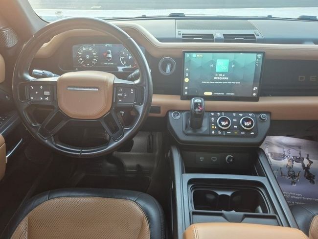 Used Land Rover Defender 110 II, 3.0 l, 2021 in Sharjah by Rebou Najd Used Cars, Brown color. American Specs | AUTO.AE